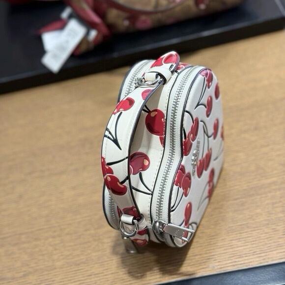 NWT Limited Coach Heart Crossbody Bag With Cherry Print CAB06 - Picture 3 of 10